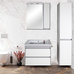 ASB-Mebel Зеркальный шкаф Мирано 65 R слоновая кость – фотография-4